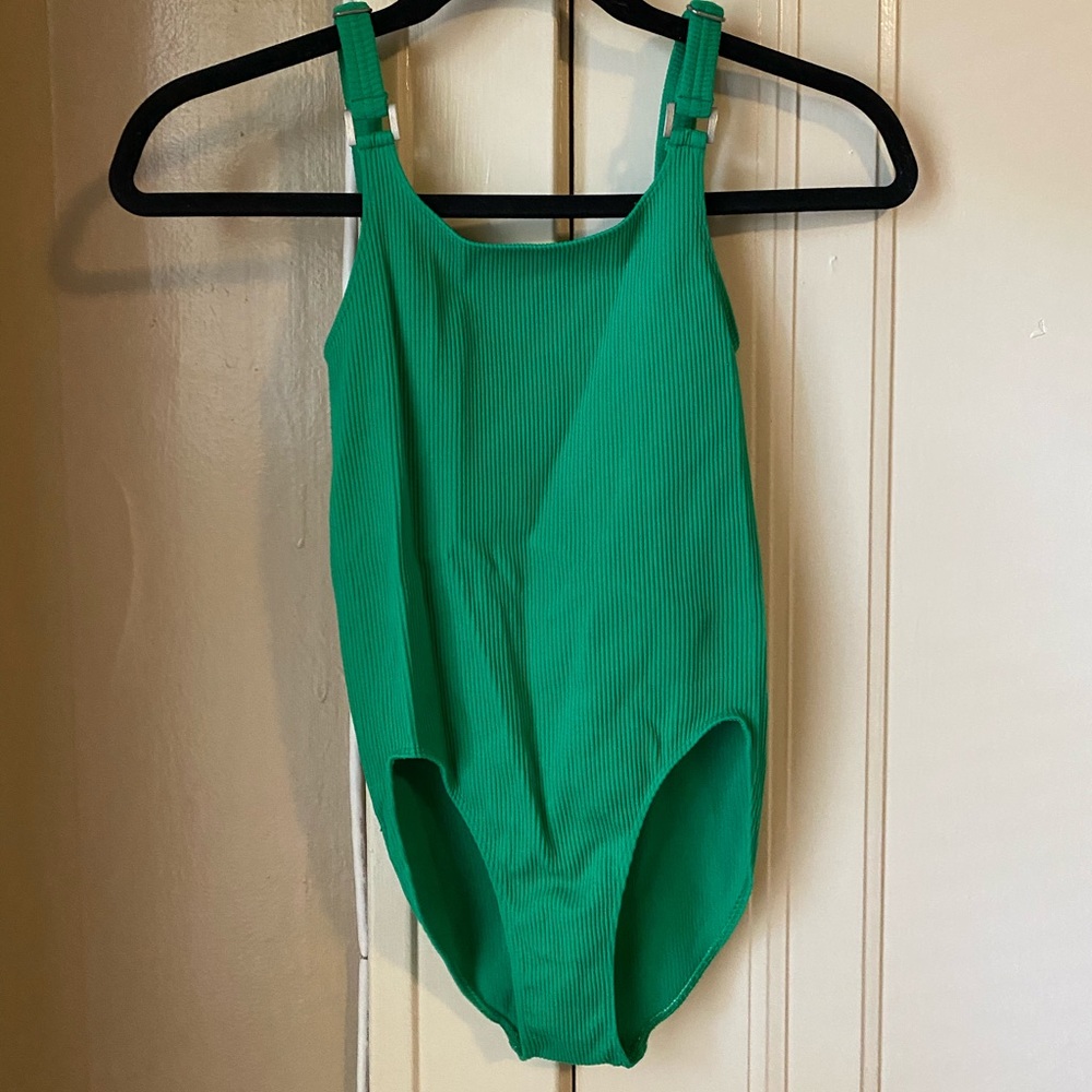 Urban Outfitters green ribbed bodysuit
